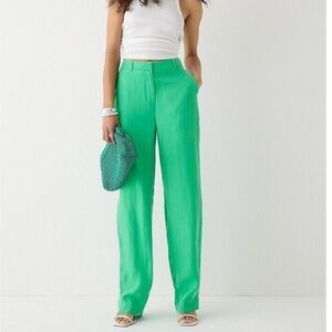 NWT J.Crew drapey cupro blend trousers, size 6